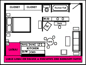 1 Bedroom Condo Map